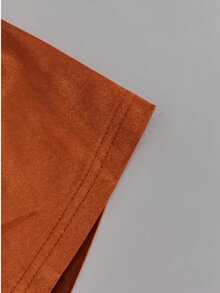 Basrey Đầm maxi dài màu cam cổ chữ V, dây mảnh, cạp cao, hở lưng, dáng đuôi cá, đầm dạ hội, đầm tốt nghiệp/dịp lễ trang trọng, đầm cưới mùa xuân. - trái cam - Xem 11
