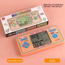 Consola de juegos, consola de juegos portátil clásica, nostálgica y retro de pantalla. - Naranja - Ver 1