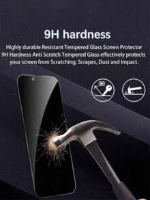 XINHONGYU 5片裝磨砂防窺螢幕保護貼，相容 iPhone 18 Pro Max/18 Pro/17 Pro Max 6.9 吋，軟膜材質，非玻璃，全螢幕覆蓋，防偷窺、防眩光，陶瓷膜，防指紋，相容手機殼。相容 iPhone 17 Pro Max、17 Air、16 Pro Max/16 Pro/16 Plus/16/15 Pro Max/14 Pro Max/13 Mini/12/11/XS Max/XR/8 Plus/7 Plus。 - 黑色 - 查看 4