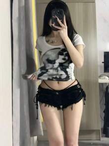 Women Shorts - Black - View 4
