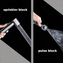 Handgehaltener Bidet-Sprüher für Toilette, 2-in-1 Badezimmer Waschbecken & Badewanne Sprühkopf, quadratischer Hochdruckreiniger für Haustierreinigung & Windelspülen - Handspritzpistole - Übersicht 2