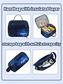 3PCS Star School Backpack With Handbag Pencil Case Set, Boy Backpack With Chest Buckle, Large-Capacity Multi-Functional Schoolbag, Back-To-School - 3PCS Set - View 9