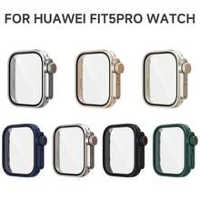 1個適用於華為 Watch Fit 5 智慧手錶 Ultra 螢幕保護貼,相容於華為 Watch Fit 5Pro,PC保護殼+玻璃配件 - Fit5 - 查看 3