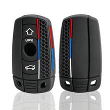 Silicone Car Key Case Key Chain For BMW E60 E61 E70 E81 E87 E90 E91 E92 X1 X5 X3 1 3 5 6 Series Z4 Keychain Accessories - black - View 7