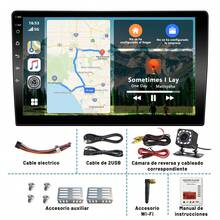 2din Wireless Touchscreen Car Stereo With CarPlay, 10-Inch IPS Android Auto Stereo, Bluetooth, Mirrorlink, Camera, EQ, FM, And USB Car Audio - A - View 10