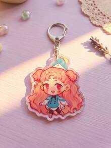 1pc/6pcs Witch Hat Atelier Keyring Packs, Backpack Decoration For Back To School, Fans Gift Christmas New Year, Anniversary, Party Favors, Daily Use - Multicolor - View 10