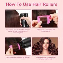 Rulos autoadhesivos de gancho y bucle, rizador de flequillo de nailon, voluminizador de raíz, herramienta de peinado para rizos hacia adentro de flequillo de aire - Peine mágico para rizar el cabello - Ver 5