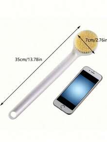 1pc Long Handle Shower Brush, Exfoliating Back Scrubber - Multicolor - View 8