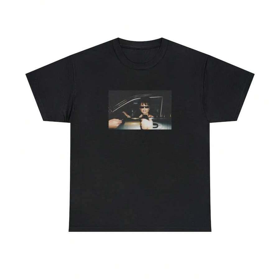 Alexa Demie, Camiseta Gráfica Vintage Unisex | Estético y Moderno | Maddy Perez, Euforia - Negro - Ver 1
