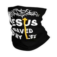 Neck Gaiter Face Mask For Men Women Uv Protection Seamless Face Shield Cycling Running Headbands Bandana - Jesus Christ Saved My Life - View 9