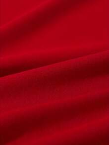 Breathable And Ideal For Everyday Wear, Classic Crew Neck Design, Suitable For Various Outfits, Available In Multiple Colors, Elastic Fit, Machine Washable, Sizes XS To XXL - [Red] - View 5