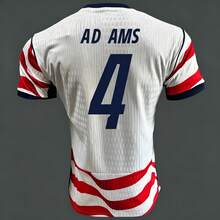 USMNT 2026 World Cup Home Soccer Jersey, Pulisic Reyna McKennie Balogun Weah Adams USA National Team Replica Football Shirt - 主場無印號 - 查看 8