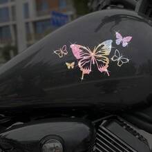 New Shiny Rhinestone Material Art Stickers, Vibrant Butterfly Heartbeat Pattern Stickers - Suitable For Walls, Car Windows And Laptops Fun Art Stickers - Easy To Apply, Durable - one-size - View 9