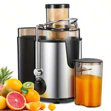 Multi Functional Juicer, Juicer, 3-Inch Wide Mouth Juicer Extractor With A Maximum Power Of 600W, Used For Vegetables And Fruits, Detachable And Easy To Clean, High Juice Yield, Fast Juice Extraction Speed, Essential For Gift Giving - US A Type Plug(110-127V) - View 9