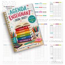 DANPERJI 1PC A5 2026-2027 Academic Year French Teacher Planning Handbook - Weekly/Monthly/Daily Planner, With Student Learning Progress Tracking, Grade Recording, And Course Organization Functions, Suitable For French Teachers School Supplies - Color - View 5