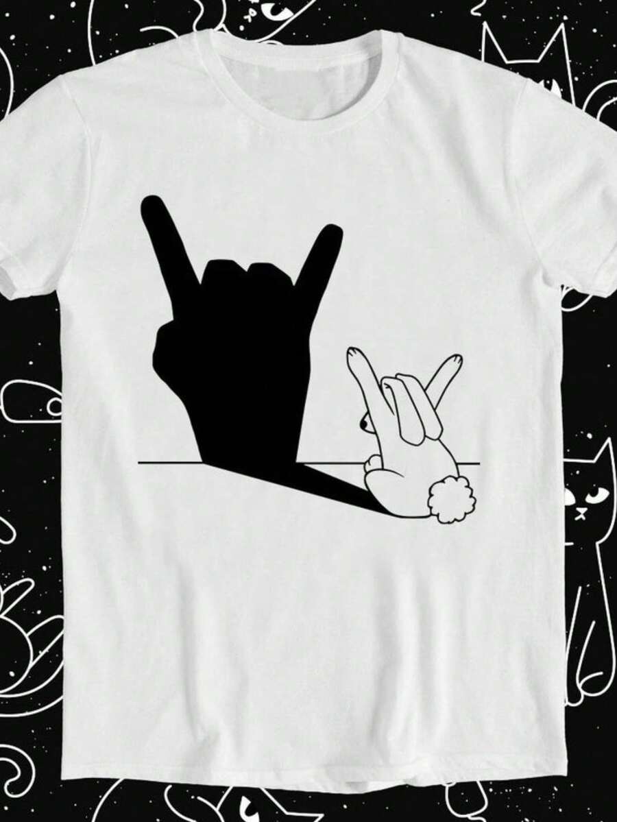 Rock Band T-Shirts - 1983 Pyromania Tour In The USA, Crew Neck, Short Sleeve - 白色 8 - 查看 1