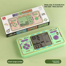 Consola de juegos, consola de juegos portátil clásica, nostálgica y retro de pantalla. - Naranja - Ver 7