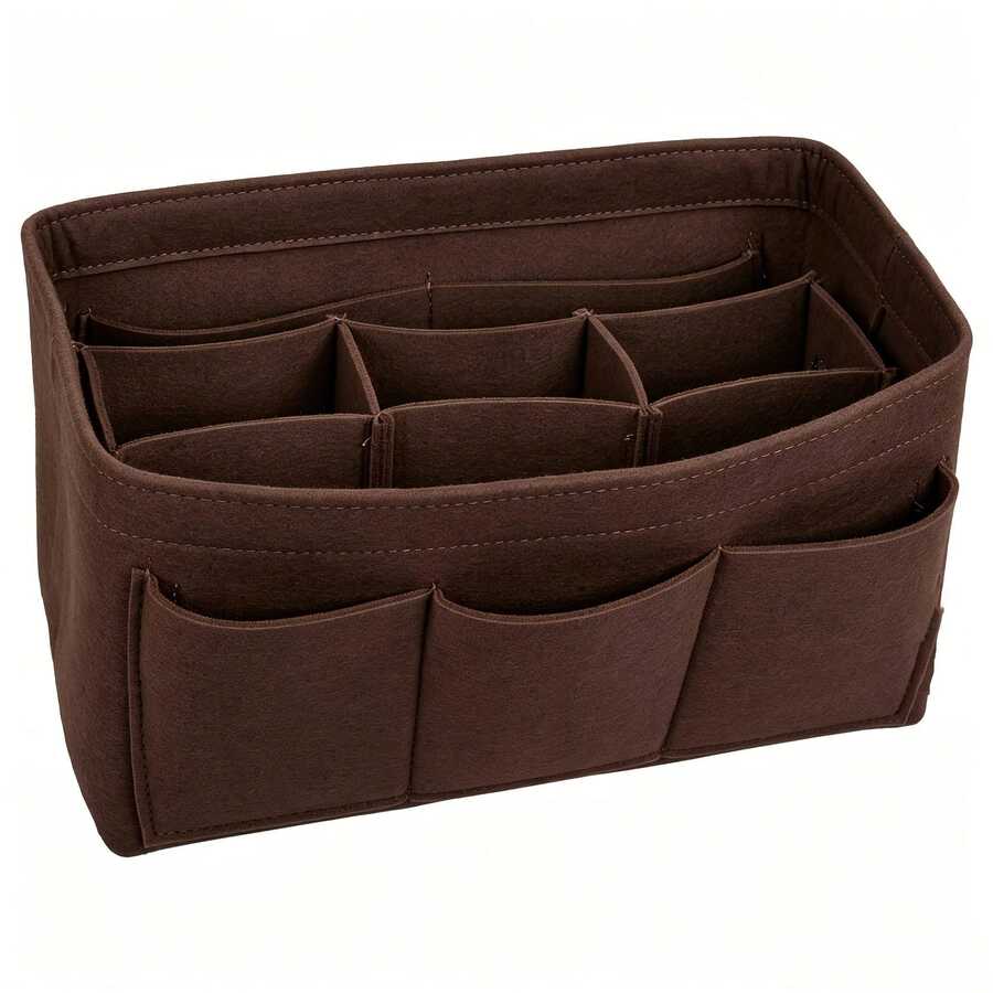 Felt Bag Organizer Insert For Large Capacity Tote Bags Like Speedy, Quickly Organize Items Inside The Bag