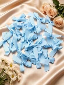 (50 Pieces/Bag, 100 Pieces/Bag) 1 Cm Ribbed Ribbon Bows 5 Cm X 4 Cm Mini Decorative Bows For DIY Crafts, Gift Wrapping, Hair Accessories, Clothing Decoration, Scrapbooking - Ribbed Bow - View 16