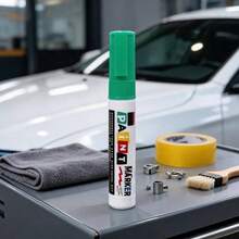 Unisex Marcador de Pintura Impermeable de Secado Rápido con Punta Gruesa 8mm Estilo Industrial para Auto, Hogar y DIY - verde - Ver 5