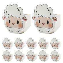 20pcs Cartoon Shaped Sheep Gift Boxes, Birthday Party Favor Boxes, Paper Souvenir Gift Boxes - View 2