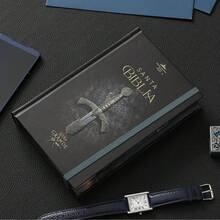 RVR60 Bible, Hand Size, Large Print, Hardcover With Elastic Closure: Sword - Single Book - View 2