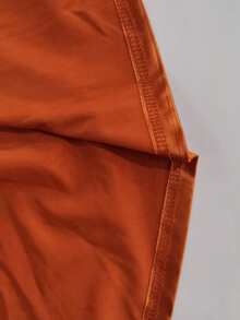 Basrey Đầm maxi dài màu cam cổ chữ V, dây mảnh, cạp cao, hở lưng, dáng đuôi cá, đầm dạ hội, đầm tốt nghiệp/dịp lễ trang trọng, đầm cưới mùa xuân. - trái cam - Xem 12