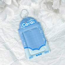 1pc Summer Blue Card Holder, Blue Star & Cloud Card Sleeve, K-Pop Album Photocard Display, Idol Photocard Protector, 3-Inch Photocard Storage, FEINIBOOK, PU Material, Suitable For 3-3.5 Inch Mini Photo Cards, Photo Cards, Trading Cards, Anime & Game Merchandise 3-Inch Photocard Storage, Can Be Used As Keychain, Bag Charm, Concert Support, Etc. - Card Sleeve - View 8