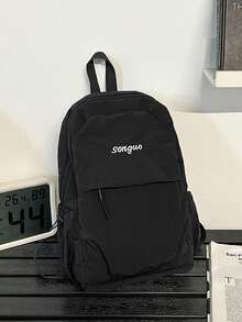 Mochila casual minimalista para hombre - Negro - View 4