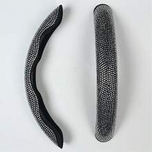 2pcs Non-Slip Steering Wheel Cover - Crystal Diamond Decoration + Two-Section Embedded Design + No Inner Ring, For Car/MPV/SUV/RV/Pickup/Van - 2pcs - View 13