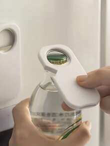 2pcs/1pc Magnetic Multi-Function Bottle Opener, 3-In-1 Bottle, Can, And Lid Opener, Suitable For Home Use, Applicable To Beer Bottles, Beverage Bottles, Beer Cans, Soda Cans And Other Bottled Drinks. Made Of Compact Plastic Material And Magnetic Structure, Perfect For Home, Camping, Party And Other Occasions. No Power Required, Durable And Long-Lasting, Ideal Kitchen Tool And Great Gift For Women, Families Or Men. - View 5