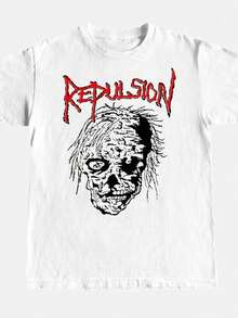 1 pcsRepulsion T-Shirt180g Algodón 100% - Blanco 3 - Ver 1