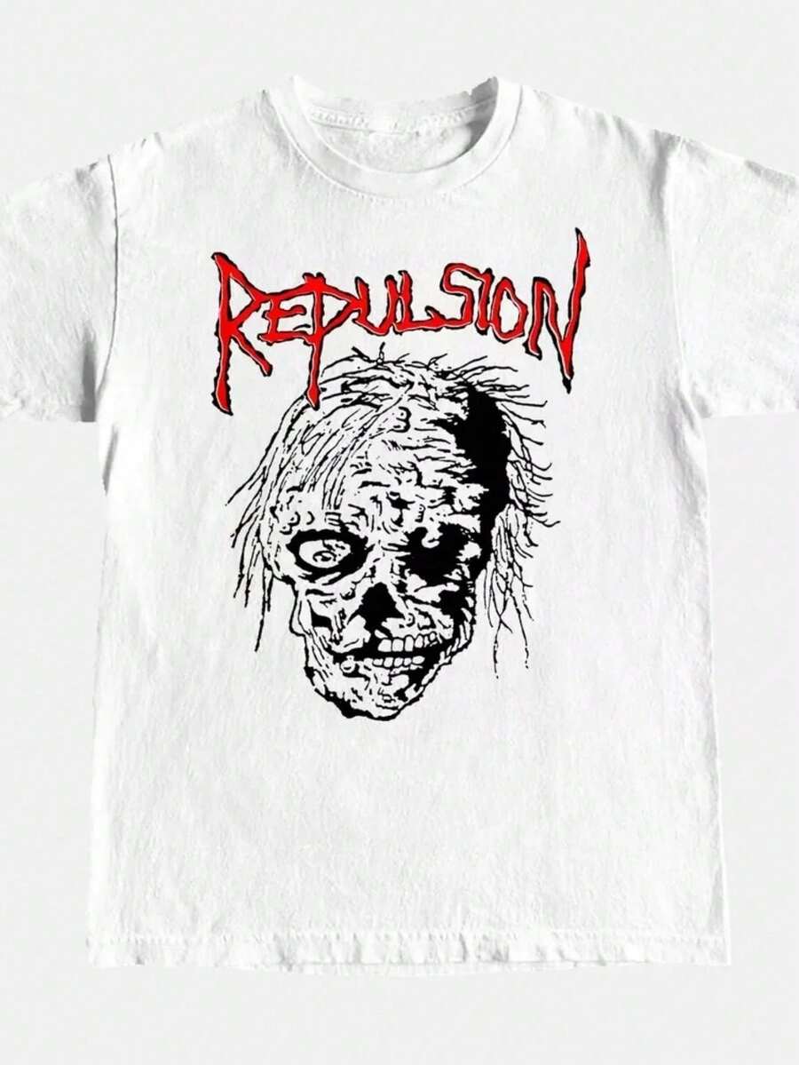 1 pcsRepulsion T-Shirt180g Algodón 100% - Blanco 3 - Ver 1