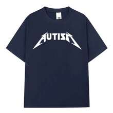 Metal Rock Meme T-Shirt For Men And Women, Hip Hop Fashion, Short Sleeve, Oversized 100% Cotton T-Shirts, Comfortable T-Shirts, Urban Clothing - 白色 - 查看 3
