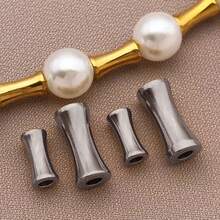 5入 8x4mm 12x6mm 不鏽鋼圓柱形隔珠 手鍊珠 高品質珠寶手工配件用品 - 彩色 - 查看 6