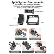Hand Grip Rabbit Cage Kit For Insta360 Ace Pro / Ace Pro2, Shutter Handle Protective Frame For Street Shooting - View 6