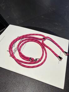 Cordón universal de unicolor para teléfono, largo ajustable tipo halter, cadena de teléfono multifuncional unisex para llevar cruzado, cordón de teléfono duradero antirrobo, cordón de teléfono multifuncional, longitud ajustable - Multicolor - Ver 5
