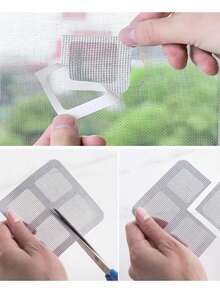 5/10pcs Door And Window Screen Repair Patches, Screen Door Repair Patches, Hole Repair Patches, Door And Window Mosquito Proof Repair Patches, Cover Door And Window Holes, Self-Adhesive Trimmable Screen Repair Patches - Repair Patch - View 2