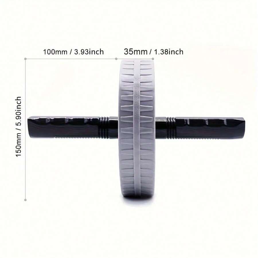 Abdominal Wheel for Home Exercises, Men's Abdominal Exercise Roller, Indoor Weight Loss Fitness Roller - GRIS2 - Ver 1