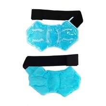 Envoltura de bolsa de hielo para tobillo y pie con compresión fría para ejercicio y relajación, bolsa de hielo de gel con perlas, almohadillas para el cuidado del talón y los pies, uso en frío y calor - 1 pieza - Ver 9