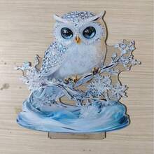Creative New Flat Acrylic Owl Home Bedroom Desktop Decor Holiday Gift - A - View 10