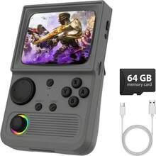 Konsol Game Genggam Retro AISLPC R36T Baru, Sistem Emuelec 3,5 Inci, 64G 18000+ Game, Mendukung Multiplayer Online Wifi 2 Pemain - View 12