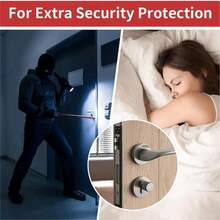 Door Stopper, Door Latch Guard, Outward Opening Door Security Protector, Lock Guard, Lock Cover Plate, Used To Block Entry - A - View 6