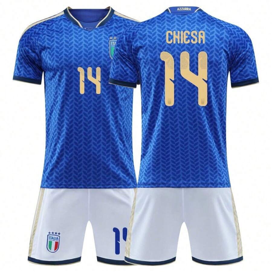 Italien WM 2018 Barella Heimtrikot, Fußballtrikot für Erwachsene