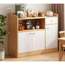 Moderno Multiusos Organizador Cocina 90cm Con Tres Puerta - Blanco - Ver 11