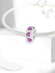 1pc 925 Sterling Silver Plaid Clasp, Suitable For Women's Bracelet DIY Jewelry Making, Daily Decoration Accessories - Gather - View 10