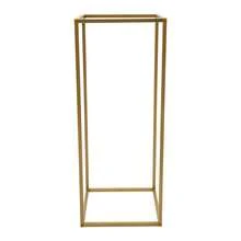 12Pcs Gold Metal Rectangular Flower Stand, 3 Sizes Geometric Wedding Centerpiece Pillar 22LBS Load Steel Floral Rack For Party Event Table Decor - Gold - 12pcs - View 8