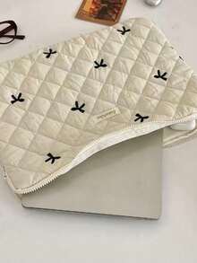 Tablet PC Bag Storage Cute Diamond Embroidered Bow 11/13/15 Inch Notebook Storage - Multicolor - View 7