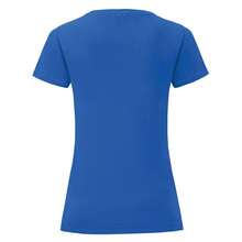 Fruit Of The Loom Womens/Ladies Iconic 150 T-Shirt - 寶藍色 - 查看 2