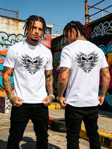High Quality Cotton Men T-Shirt Daily Workout Leisure Short Sleeve Tee - White - View 6